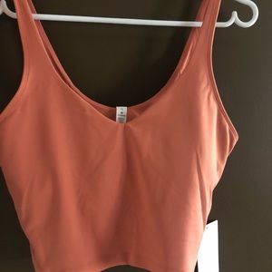 NWT align tank rustic coral colour